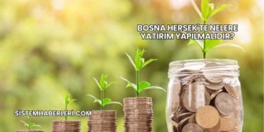 Bosna Hersek'te Nelere Yatırım Yapılmalıdır?